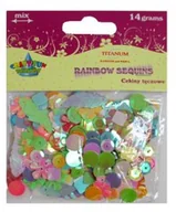 Dekoratorstwo - Titanum Cekiny tęczowe 14g - miniaturka - grafika 1