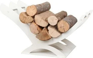 Stojak Kosz na drewno K01 biały - Akcesoria kominkowe Stojak Kosz na drewno K01 biały - Akcesoria kominkowe - miniaturka - grafika 1