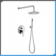 Zestawy prysznicowe - Laveo RAILA Podtynkowy system łazienkowy chrom BLL 001P BLL001P - miniaturka - grafika 1