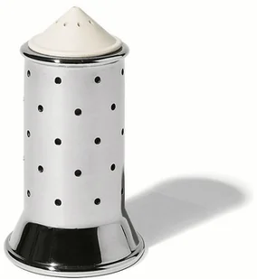 Alessi Solniczka z białym korkiem ze stali nierdzewnej MGSAL W - Pojemniki na przyprawy - miniaturka - grafika 2
