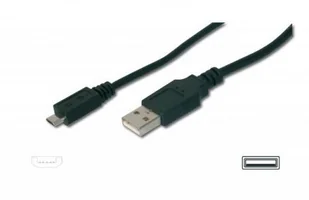 ASSMANN Kabel USB2.0 A/M - mikro B/M 1,8m AK-300110-018-S - Kable USB - miniaturka - grafika 2