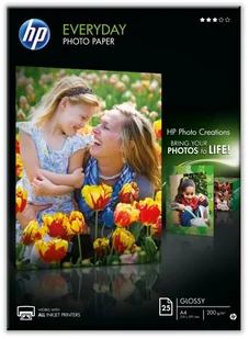 HP papier fotograficzny DO UŻYTKU NA CO DZIEŃ LEKKO BŁYSZCZĄCY A4 (25ARK) [175G] Q5451A - Papier do drukarek - miniaturka - grafika 2