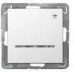 Wyłączniki światła i elektryczne - Ospel Łącznik modułowy IMPRESJA krzyżowy z podśw. biały - miniaturka - grafika 1