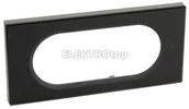 Klawisze i ramki - Legrand Celiane Ramka szkło czarny grafit 4/5m 069305 - miniaturka - grafika 1