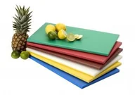 Akcesoria gastronomiczne - Saro Polietylenowa deska do krojenia - 500x300 mm | 6 Kolorów 387-1000 - miniaturka - grafika 1