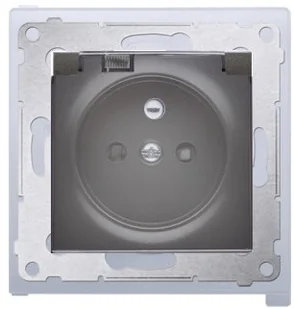 Kontakt Simon SIMON S.A. 54 GNIAZDO Z PRZESŁONAMI ORAZ KLAPKĄ TRANSPAR - Gniazdka elektryczne - miniaturka - grafika 2