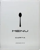 Wyposażenie lokali gastronomicznych - Securit Karta Menu Design Biała Dama | A4 MC-TRA4-WT - miniaturka - grafika 1