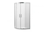 Kabiny prysznicowe - Actima Excellent 600 90x90 profil chrom + brodzik Quatro Eco KAAC.DY-D0392.900.CRECOM - miniaturka - grafika 1