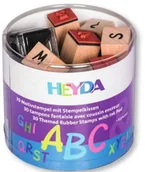 Pozostałe akcesoria dla plastyków - ZESTAW STEMPLI DREWNIANYCH ALFABET - miniaturka - grafika 1