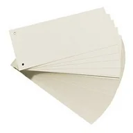 Przekładki do segregatorów - Herlitz PRZEKŁADKI 1/3 A4 KART. BIAŁE ECO 100szt - miniaturka - grafika 1