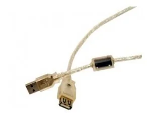 InLine USB 2.0 Verlaengerung, wtyk/gniazdo, typ A, przezroczysty, z rdzeniem ferrytowym, 2 m 4043718024674 - Kable światłowodowe - miniaturka - grafika 3