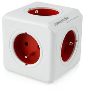 Allocacoc Listwa PowerCube Original USB Czerwona - Darmowe płatności online! 2202RD/FROUPC - Przedłużacze i rozgałęźniki - miniaturka - grafika 2