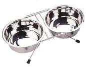 Pozostałe akcesoria dla psów - Nobby 72826 Napfständer Chrom Inklusiv 2 Näpfen - miniaturka - grafika 1