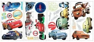 RoomMates Auta 2 - Cars 2 RMK1583SCS - Wyposażenie pokoiku dziecięcego - miniaturka - grafika 2