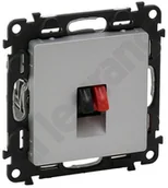 Gniazdka elektryczne - Legrand Valena Life Gniazdo głośnikowe Pojedyncze Aluminium - 753372 - miniaturka - grafika 1