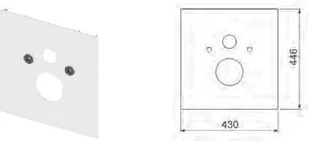 9.650.100 TECElux - dolna obudowa szklana do standardowego WC, SZKŁO BIAŁE - Stelaże i zestawy podtynkowe do WC - miniaturka - grafika 2