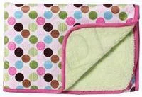 BabyOno DWUSTRONNY KOCYK Z MIKROFIBRY KROPKI 74x100cm - Koce i narzuty dla dzieci - miniaturka - grafika 5