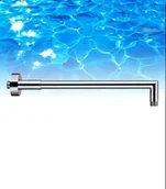 Akcesoria do armatury i ceramiki - OMNIRES Ramię ścienne deszczownicy L=380 mm, chrom RA04 - miniaturka - grafika 1