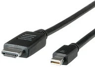 Kable - Rotronic ROLINE MiniDP KBL, MiniDP UHDTV ST/ST, czarny 1 M 11.04.5795 - miniaturka - grafika 1