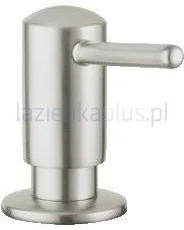 Grohe Contemporary 40536000 dozownik do mydła w płynie, pojemność 0,4 l, srebrny 40536000 - Dozowniki papieru i mydła dla firm - miniaturka - grafika 2
