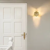 Lampy ścienne - QAZQA Nowoczesny kinkiet złoty - Cube - miniaturka - grafika 1