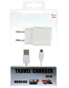Ładowarki i akumulatory - WG Ładowarka sieciowa USB 2,1A) + kabel iPhone 5/6 white - miniaturka - grafika 1