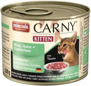 Animonda Carny Puszka Kitten Wołowina/Kurczak/Królik 200 G - Mokra karma dla kotów - miniaturka - grafika 4