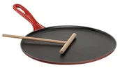 Patelnie - Le Creuset patelnia do naleśników, czerwony (Kirschrot), 27 cm L20362767 - miniaturka - grafika 1