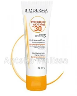 Bioderma Photoderm AKN Mat przeciwsłoneczny krem matujący SPF30/UVA 13 40ml - Kremy do twarzy z filtrem - miniaturka - grafika 2