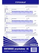 Druki akcydensowe - Typograf Druk Kwitariusz Przychodowy A5 01085 TP073 - miniaturka - grafika 1