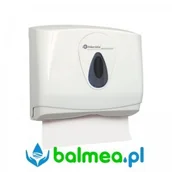 Dozowniki papieru i mydła dla firm - Merida Pojemnik na pojedyncze ręczniki papierowe ZZ TOP MINI ATS201 - okienko szare PZ2TS - miniaturka - grafika 1