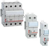 Gniazdka elektryczne - Legrand Polska Sp. z o.o. PODSTAWA BEZPIECZNIKOWA 1P+N 10 x 38 RB 318 00 - miniaturka - grafika 1