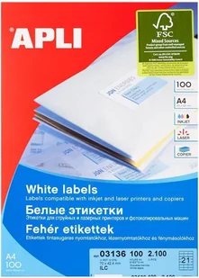 Apli Etykiety uniwersalne 70x42,4 (21) AP3136 - Etykiety do drukarek - miniaturka - grafika 3