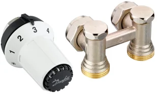 SCHLOSSER Zestaw grzejnikowy kątowy z głowicą 602200009 - Głowice termostatyczne - miniaturka - grafika 3