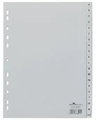 Przekładki do segregatorów - DURABLE Przekładka PP A4 szare, nadrukowane indeksy, A-Z alfabet międzynarodowy, - miniaturka - grafika 1