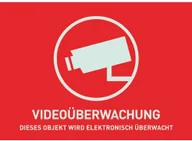 Alarmy - ABUS  lejki informujące o nadzorze wideo o wym 74 x 53 mm język Niemiecki) - miniaturka - grafika 1