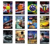 Zeszyty szkolne - Unipap Zeszyt A5 60 kartek w kratkę chłopięcy 1 - miniaturka - grafika 1