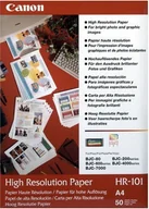 Papier do drukarek - Canon Papier HR101A4 High Resolution Paper (106g, A4 200 1033A001 - miniaturka - grafika 1