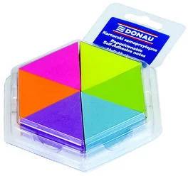 Donau BLOCZEK SAMOP. NOTES-TRÓJK 43x50mm 6x150k NEONOWY - Zakładki indeksujące - miniaturka - grafika 2