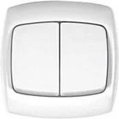 Wyłączniki światła i elektryczne - Elda Włącznik Podwójny Bingo - miniaturka - grafika 1