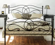 Artbed Collection Łóżko kute metalowe """"Iris"""" dwa szczyty