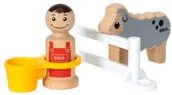 Figurki dla dzieci - Brio Zestaw dodatkowy Farmer & owca 30399 - miniaturka - grafika 1
