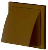 Wentylatory przemysłowe - Vents Wylot ścienny z okapem 154 x 86 mm fi 100 mm brązowy - miniaturka - grafika 1
