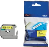 Etykiety do drukarek - Brother Taśma do nadruku MK631BZ 12 mm x 8 m Kolor taśmy żółty Kolor nadruku czarny - miniaturka - grafika 1