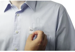 Durable Identyfikator samoprzylepny z materiału Badgefix 30 x 60mm 20 arkuszy 83 - Artykuły biurowe - miniaturka - grafika 3