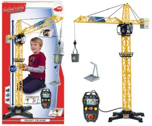 Dickie Dźwig Gigant z Dźwiękiem 100 cm - Zabawki zdalnie sterowane - miniaturka - grafika 2