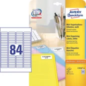Etykiety samoprzylepne i bloki etykiet - Avery Zweckform Minietykiety białe A4 46mm x 11,1mm 25 arkuszy Zweckform L7656-25 - miniaturka - grafika 1