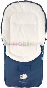 ŚPIWOREK POLAR NAVY DO WÓZKA (95x40) - Śpiworki dla dzieci - miniaturka - grafika 2