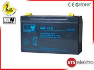 Akumulatory ogólnego zastosowania - MW Power Akumulator AGM MW 12-6L 6V 12Ah T2 - miniaturka - grafika 1