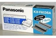 Folie do drukarek - Panasonic Folia KX-FA136AE 2 x czarny oryginalna Folia KX-FA136AE 2 x czarny oryginalna KX-FA136A-E - miniaturka - grafika 1